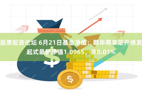 股票配资论坛 6月21日基金净值：鹏华尊享定开债发起式最新净值1.0965，涨0.01%