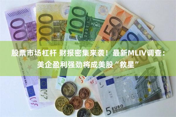 股票市场杠杆 财报密集来袭！最新MLIV调查：美企盈利强劲将成美股“救星”